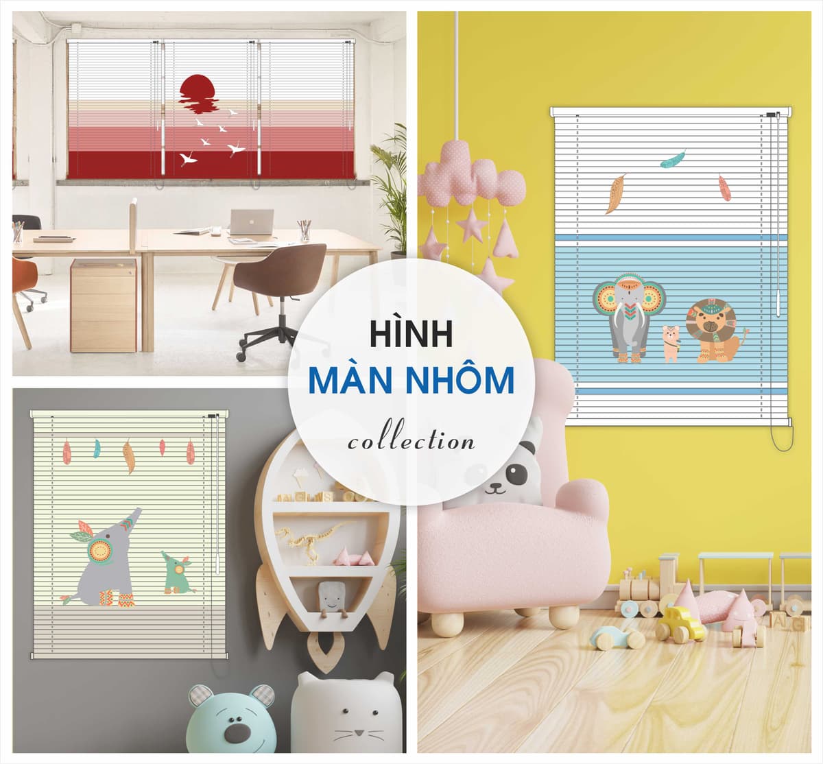 Màn nhôm in hình trẻ em 2