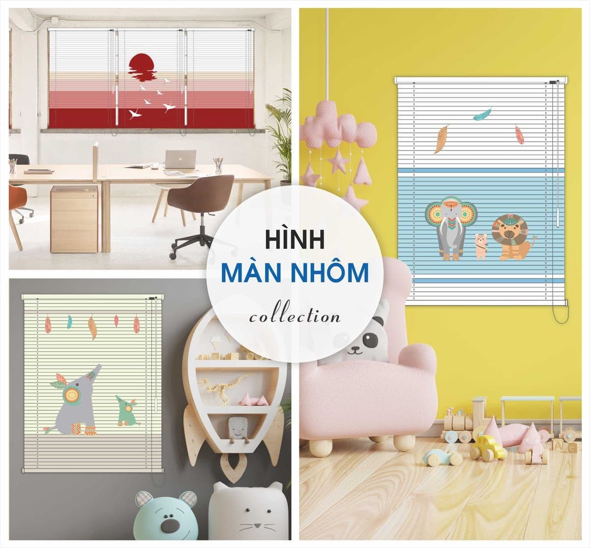 Màn nhôm in hình trẻ em 2